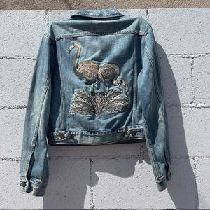UO Embroidered Jean Jacket